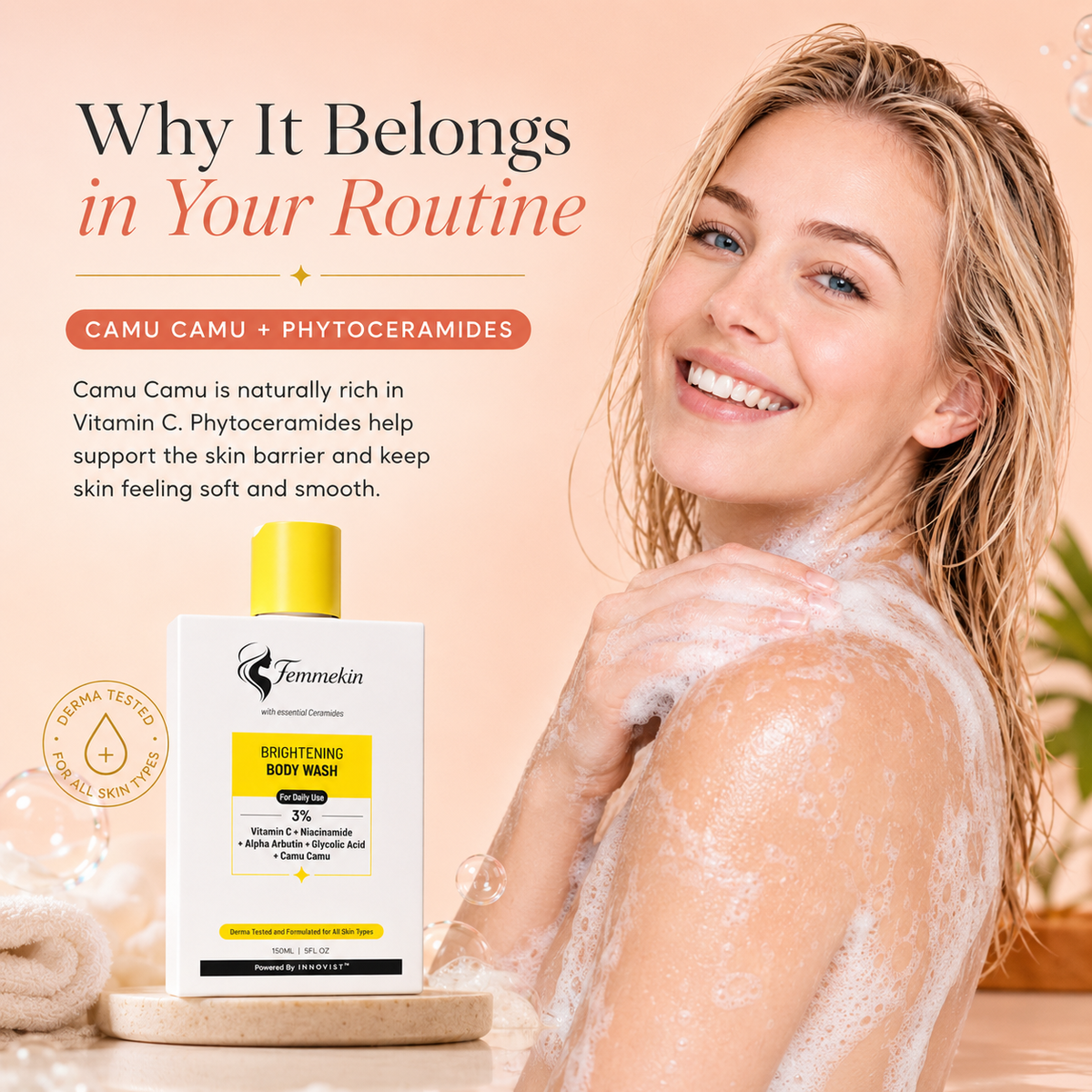 Brightening Body Wash Camu Camu & Alpha Arbutin