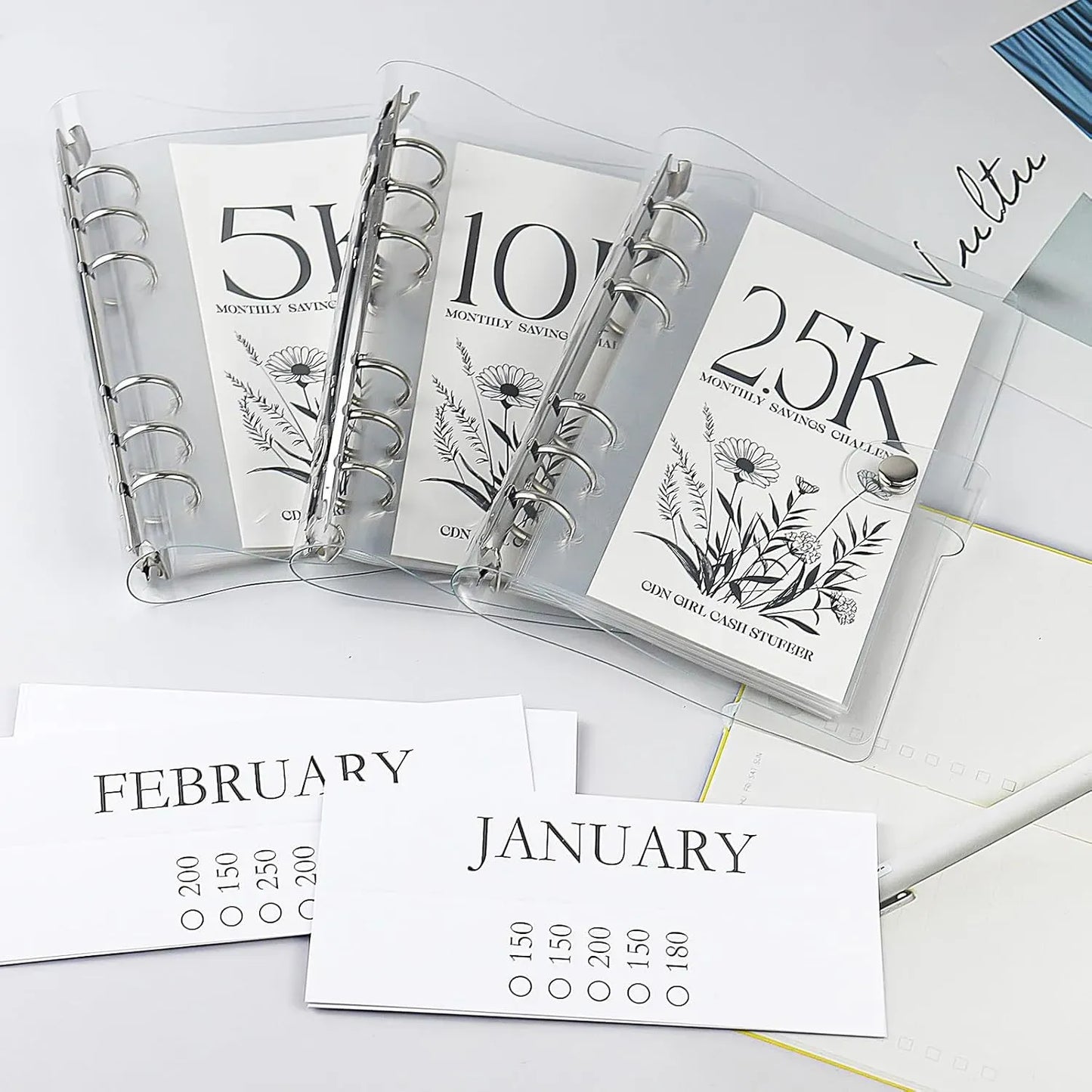 💰 12-Month Envelopes Money Saving Challenge Binder