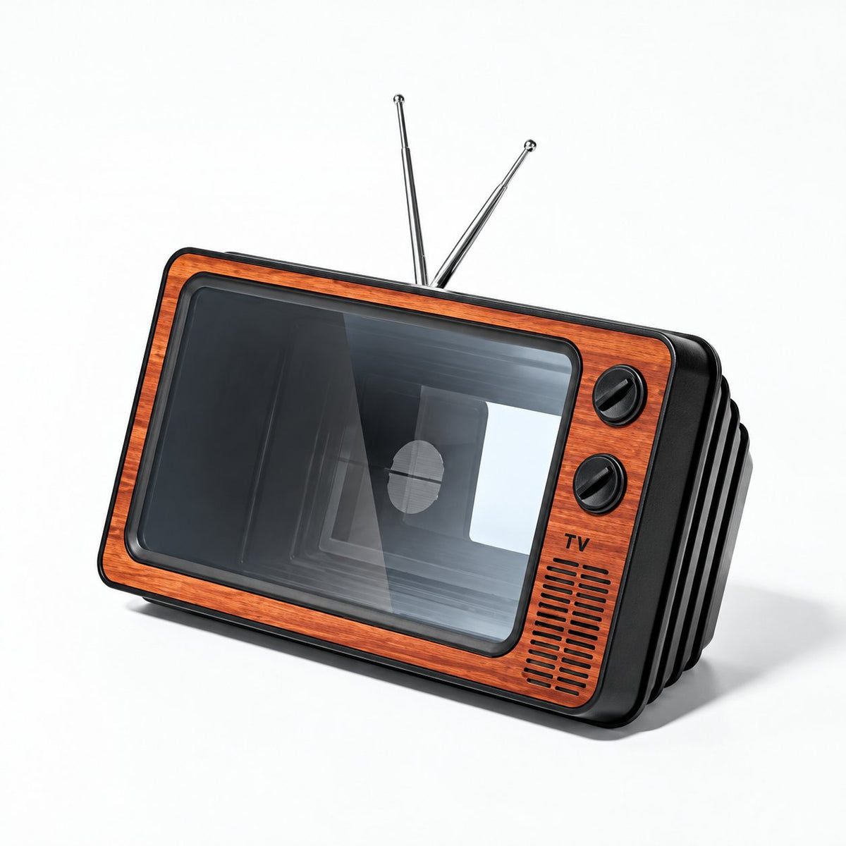 📺 Retro TV Phone Screen Magnifier – Foldable 3D Video Enlarger & Desktop Stand