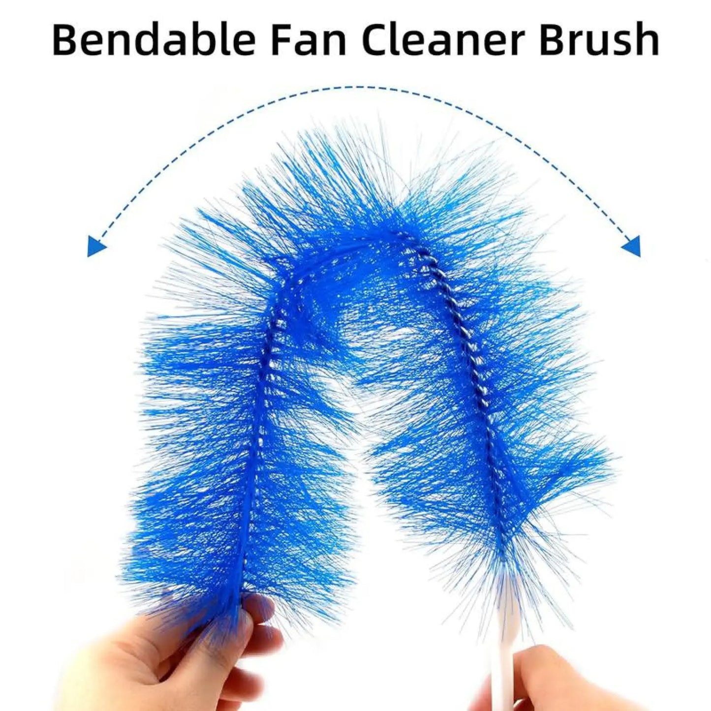Fan cleaning brush, dust removal brush, cleaning brush, bendable microfiber head, reusable dust collector, washable, suitable for ceiling fan blades