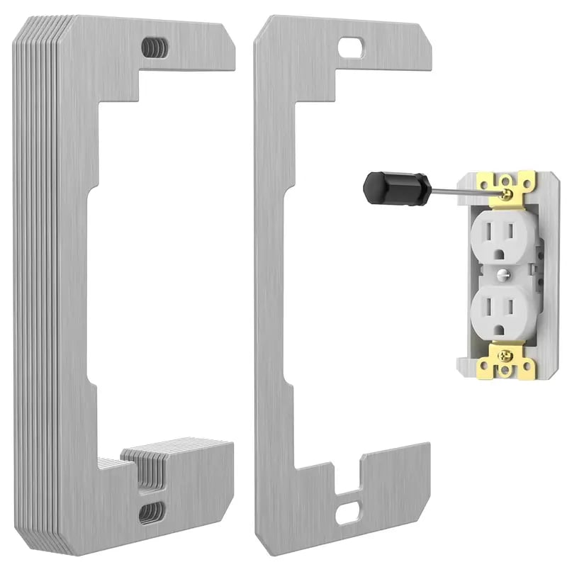 Metal Wall Plate Outlet Spacers | Electrical Device Leveling Shims
