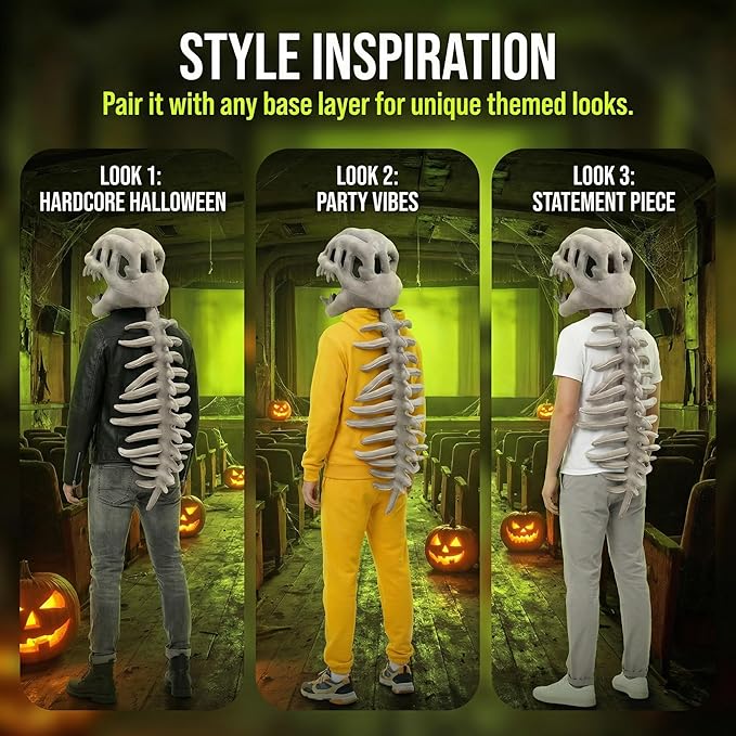 Halloween 3D Dinosaur Costume 🦕 - Soft & Wearable