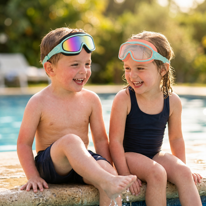 Femmekin Kids Swim Goggles 2 Pack - UV Protection & Anti-Fog
