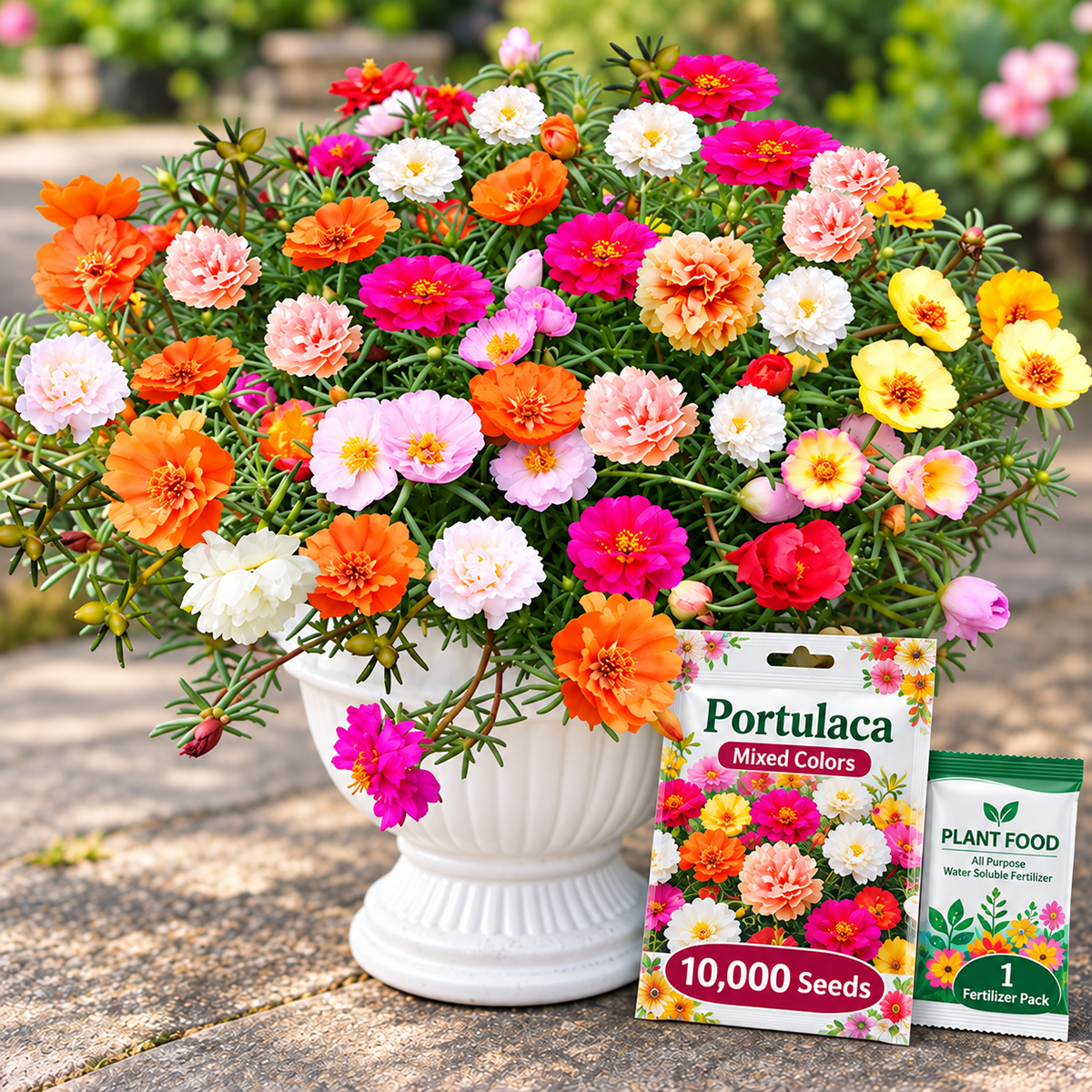 Double-Flower Portulaca Seeds 🌺☀️