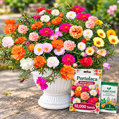 Double-Flower Portulaca Seeds 🌺☀️