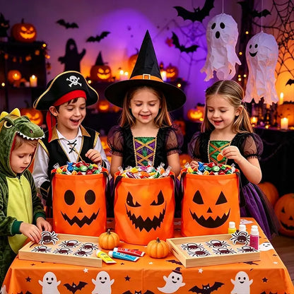 LED Halloween Pumpkin Light Candy Buckets