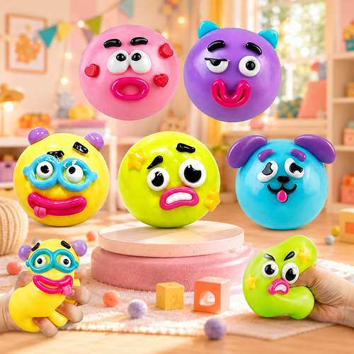 Funny Face Dog Squishy Stress Relief Toy