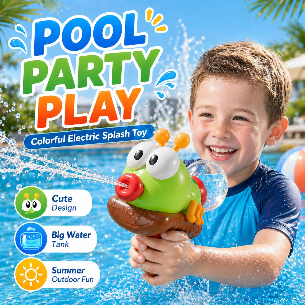 Electric Water Blaster Toy for Kids - Fun Animal Design