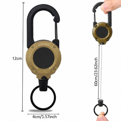 Retractable Carabiner Keychain