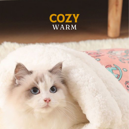 🐾 LIMITED-TIME 50% OFF! 🛌 Cozy Pet Nest for Cats and Dogs – Semi-enclosed, Ultra-soft, Washable ✨