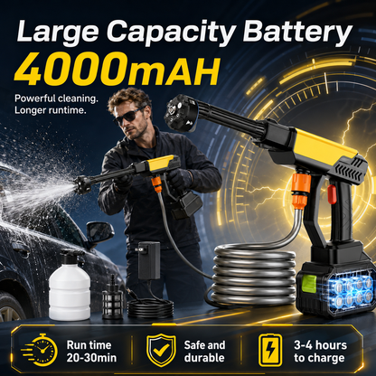 Cordless Portable Pressure Washer for Car Home & Garden