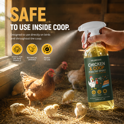 Poultry Coop Cleaner Spray – Lemongrass & Peppermint, Helps Repel Flies & Mites