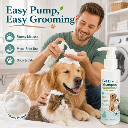 Rinse-Free Pet Shampoo Mousse