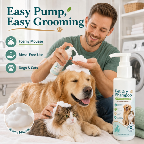 Rinse-Free Pet Shampoo Mousse