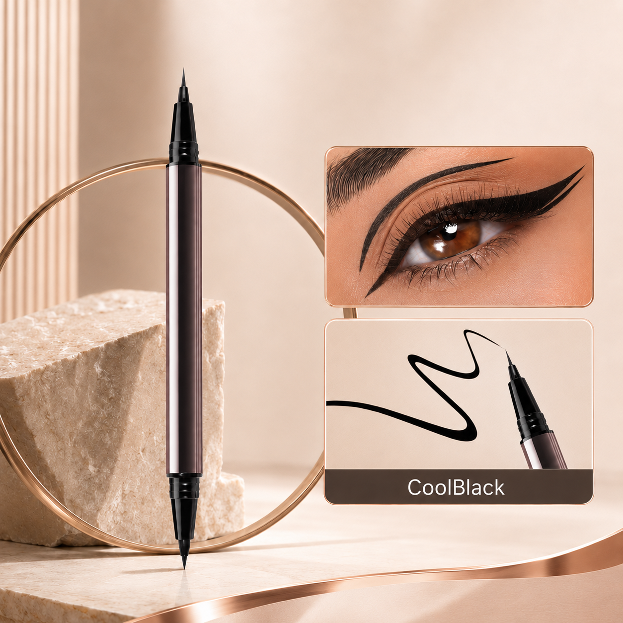 Dual-Ended 24H Waterproof Eyeliner