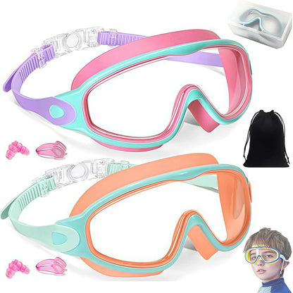 Femmekin Kids Swim Goggles 2 Pack - UV Protection & Anti-Fog
