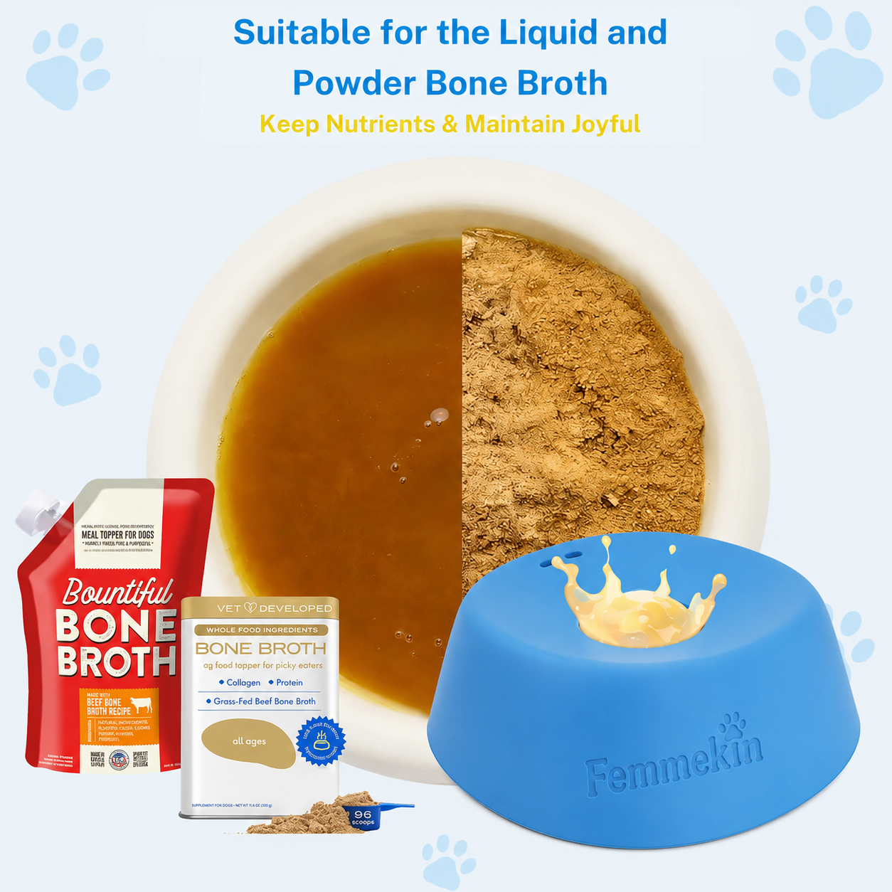 BOGO Femmekin Slow Feeder Dog Bowl for Liquid Treats