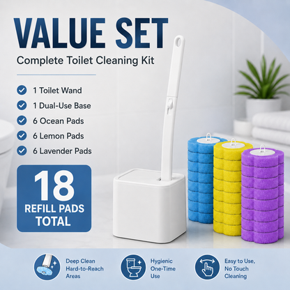 ⚡50K+ SOLD!🚽💦Hands-Free Cleaning Gadget - Disposable toilet cleaning tool