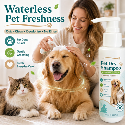 Rinse-Free Pet Shampoo Mousse