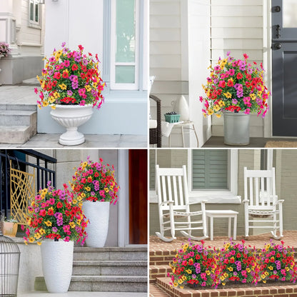 Artificial Daisy Flowers with Eucalyptus Leaves Home Garden Decor