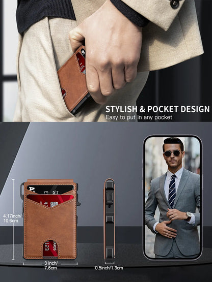 Minimalist RFID Pop-Up Slim Wallet
