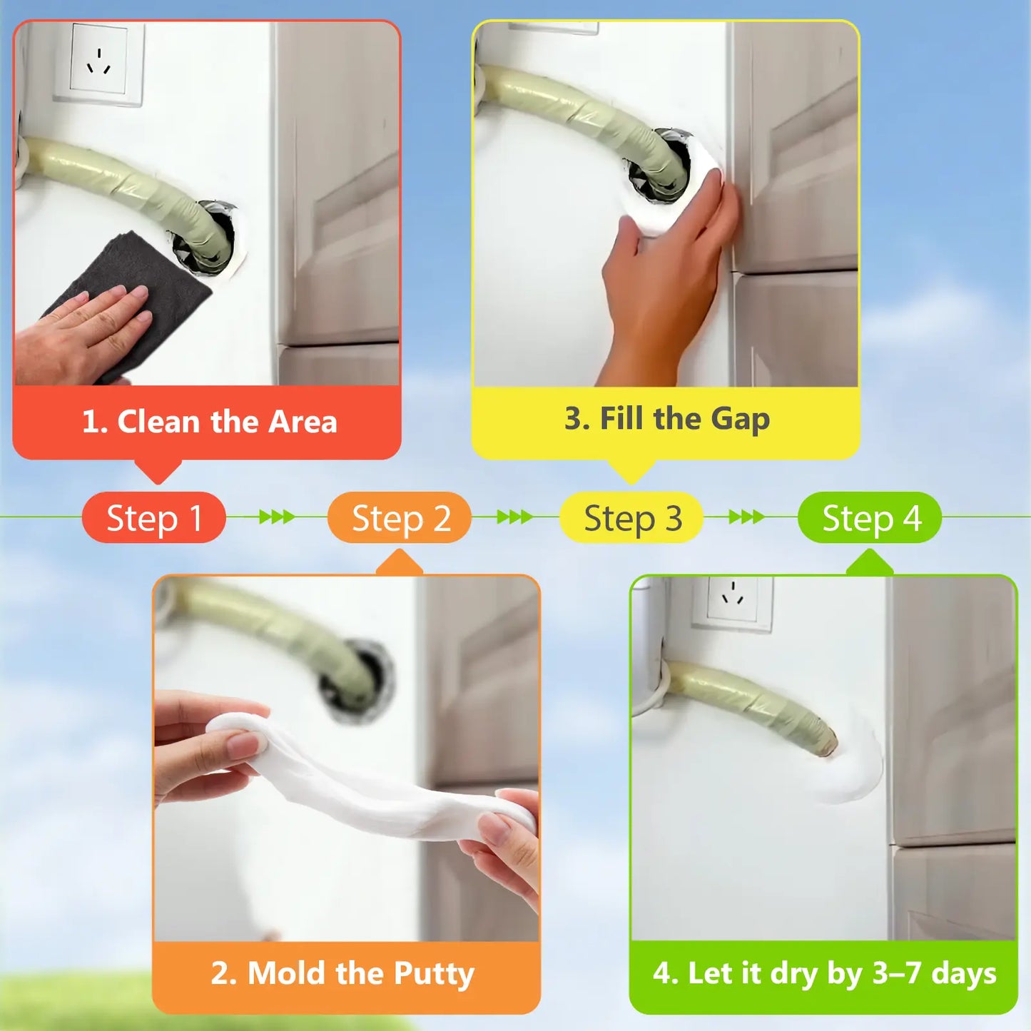 5PCS Professional Sealant Clay for Wall and Pipe Repair