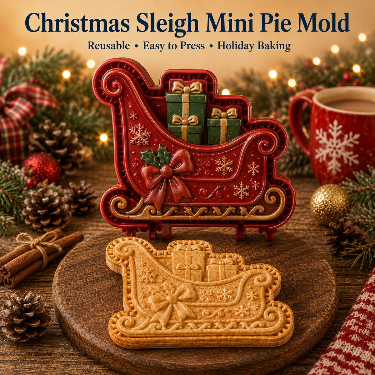 16-Design Christmas Mini Pie Mold Collection 🥧