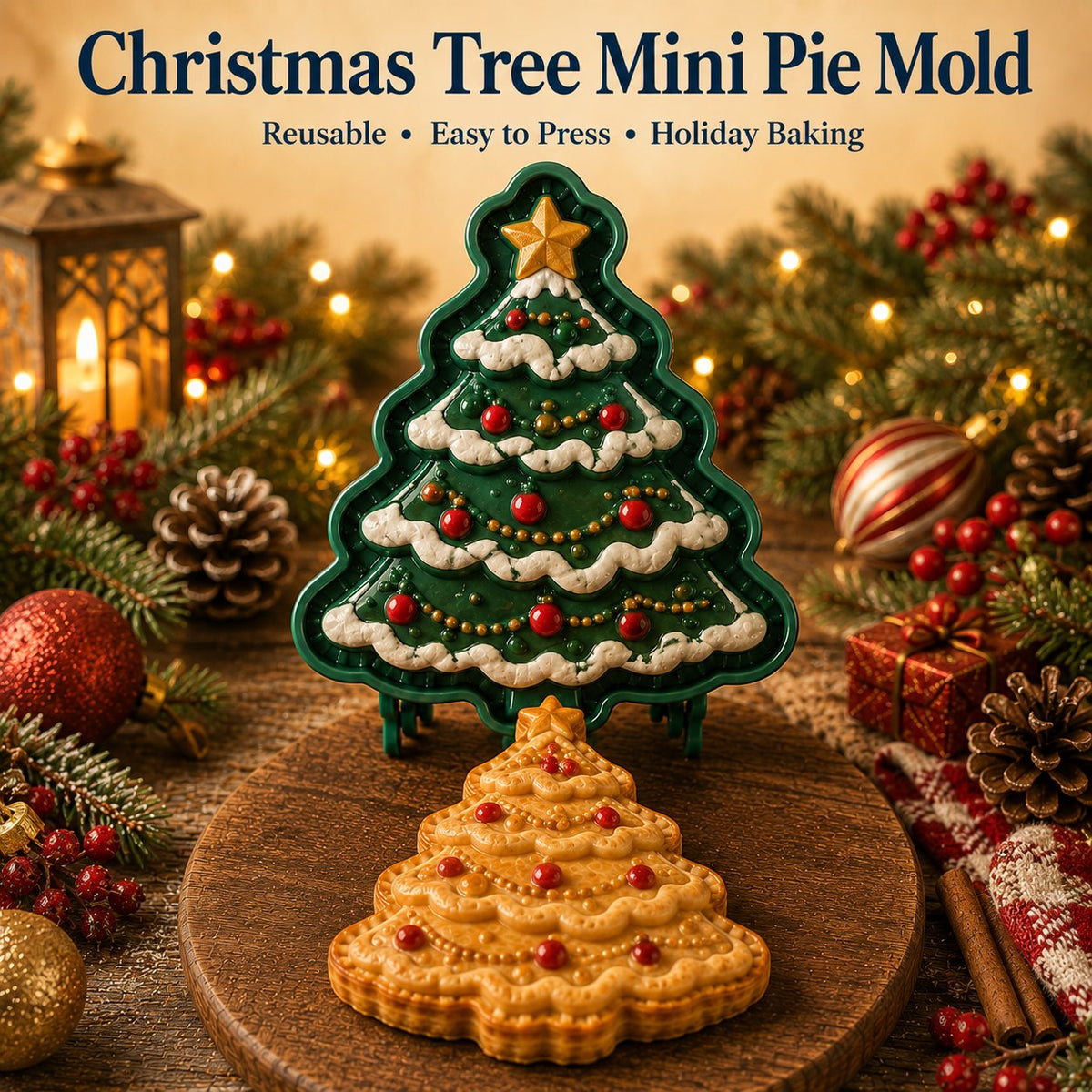 16-Design Christmas Mini Pie Mold Collection 🥧