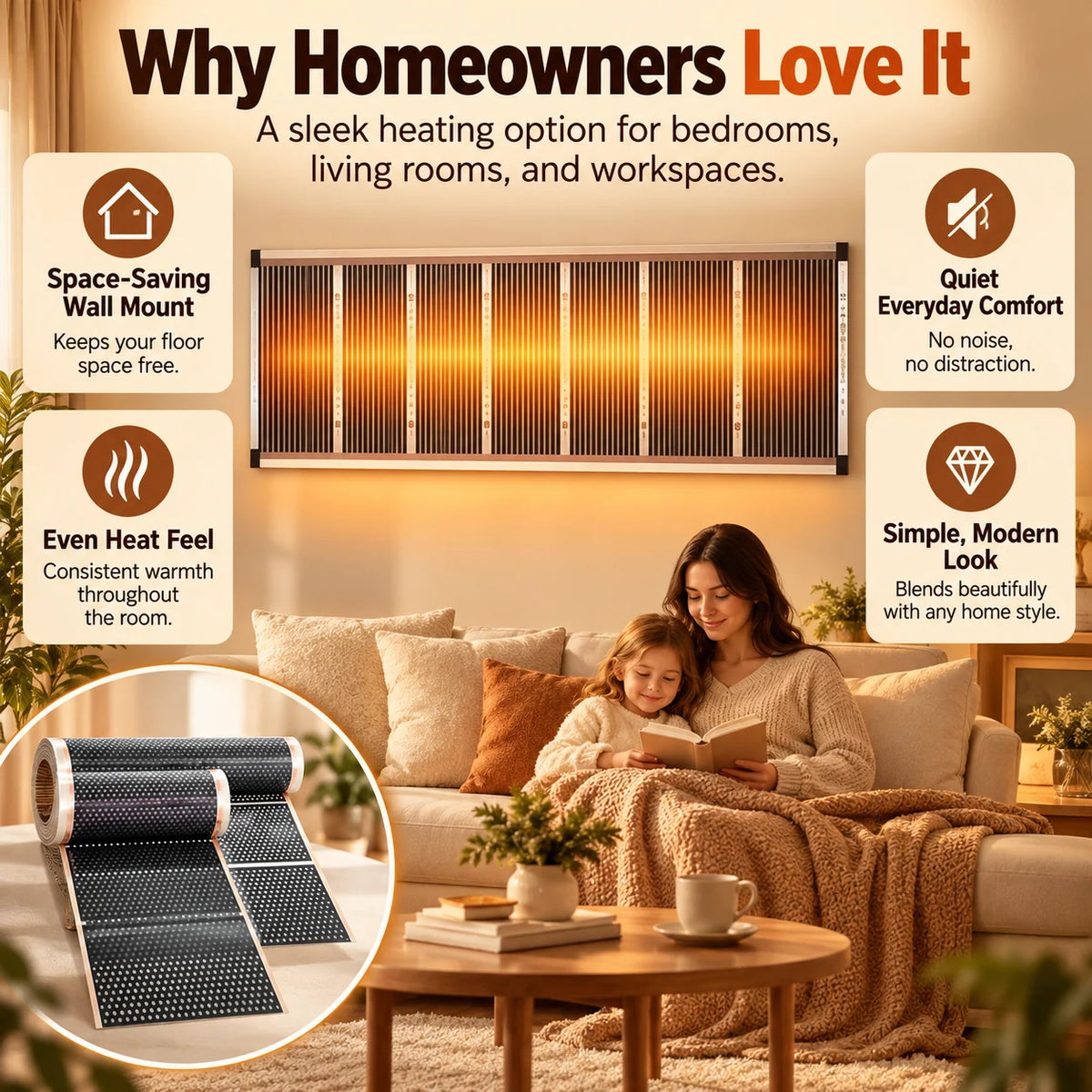 2026 All New German High-Tech Graphene Wall Heater