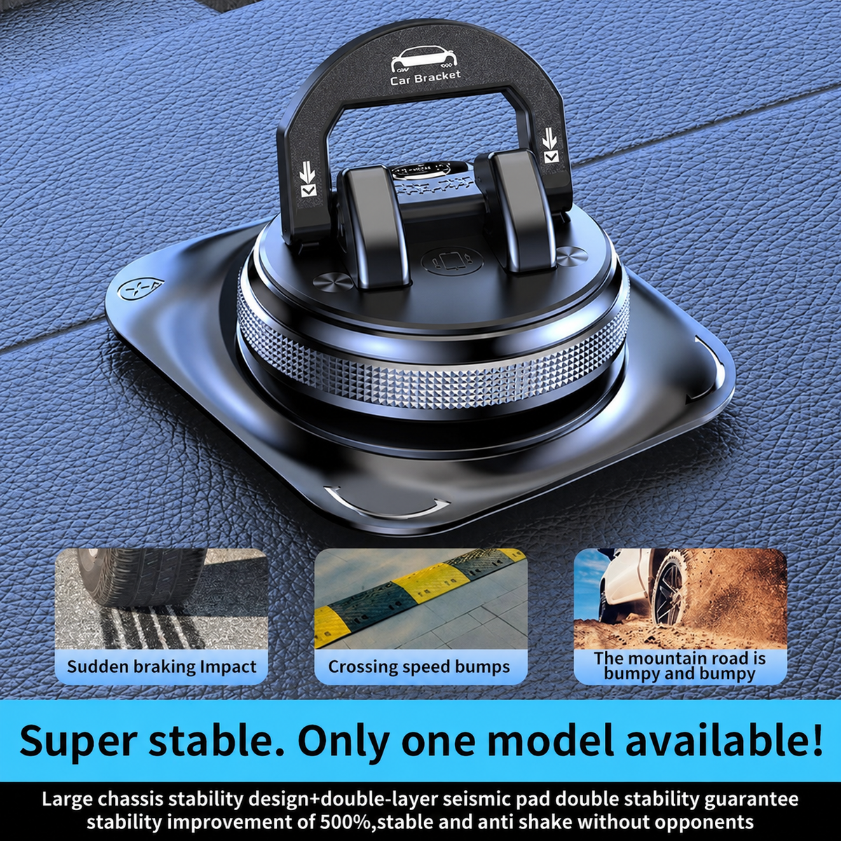 🚗 360° Car Phone Holder | Dashboard Suction Mount