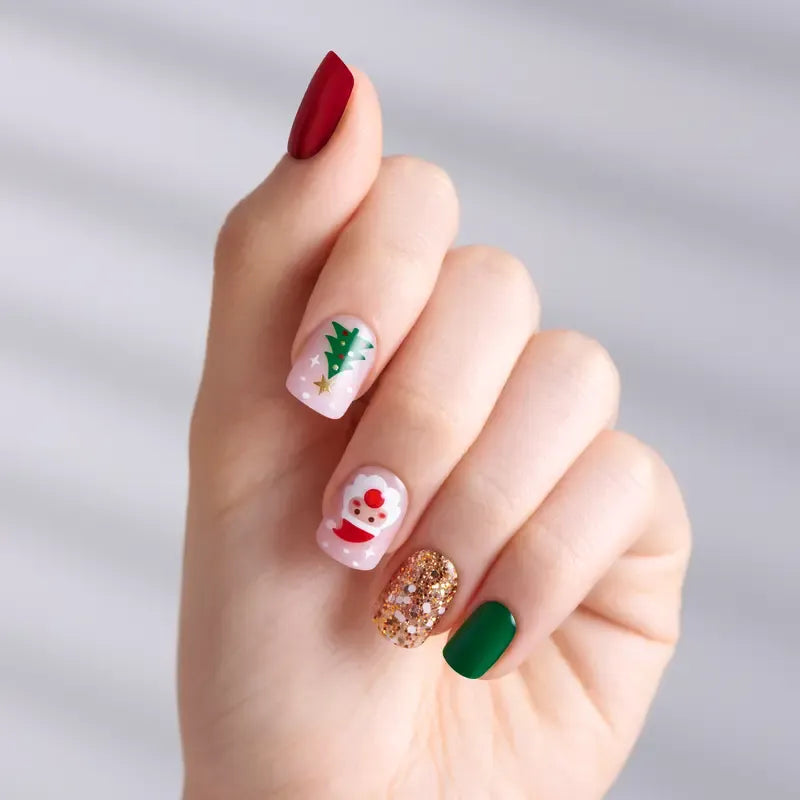Holiday No Glue Press-On Nail Collection