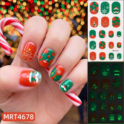 Holiday No Glue Press-On Nail Collection