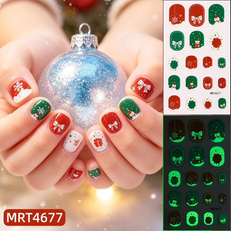Holiday No Glue Press-On Nail Collection