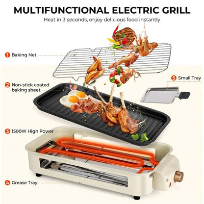 2-in-1 Indoor Electric Grill