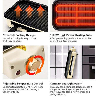 2-in-1 Indoor Electric Grill