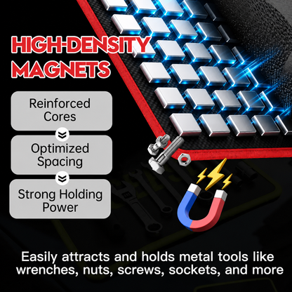 3PC Flexible Magnetic Tool Mat & Tray Holder