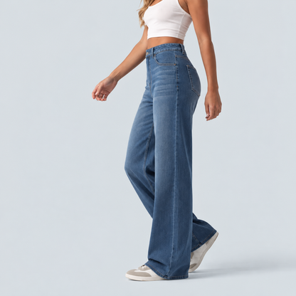 Women's High-Waisted Sculpting Straight-Leg Jeans