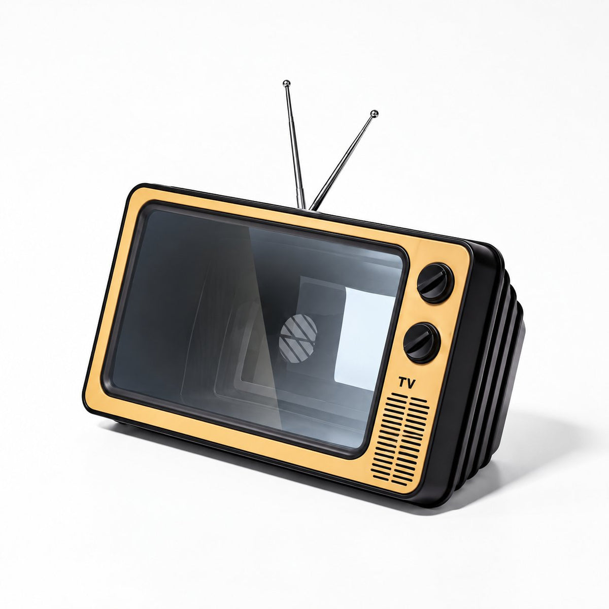 📺 Retro TV Phone Screen Magnifier – Foldable 3D Video Enlarger & Desktop Stand