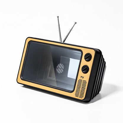 📺 Retro TV Phone Screen Magnifier – Foldable 3D Video Enlarger & Desktop Stand