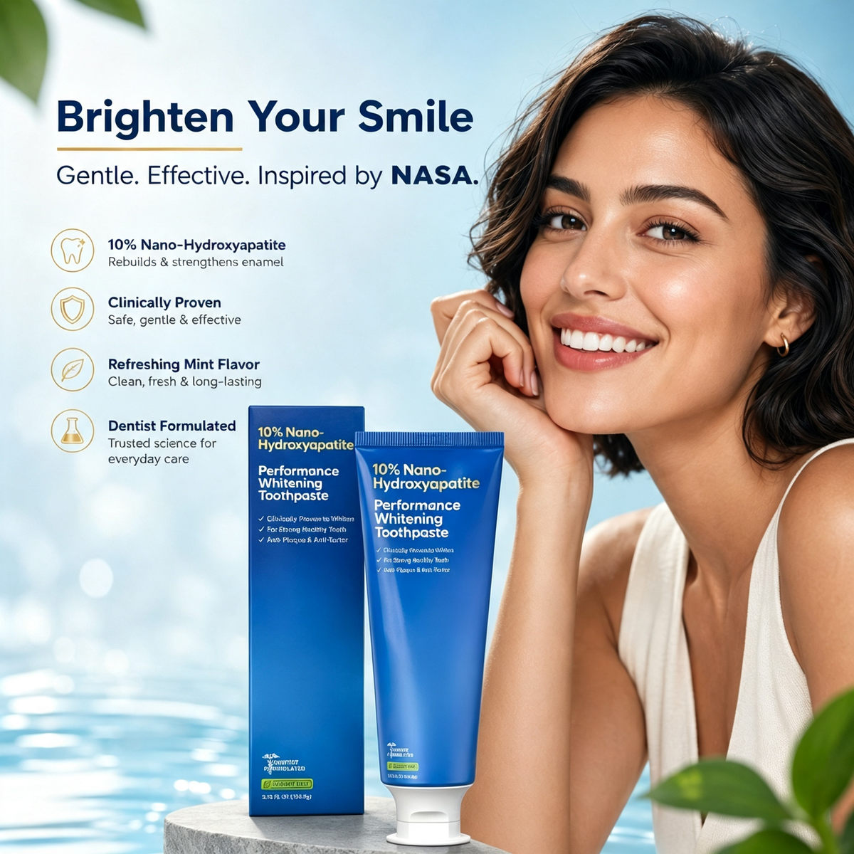 Nano Hydroxyapatite Whitening Toothpaste