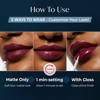 [Laka] Perfect Twin Lip — Dual-Ended Liquid Lipstick with Velvet Matte Color and Glossy Shine