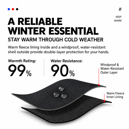 Winter Thermal Touchscreen Gloves – Water-Resistant & Touchscreen-Friendly