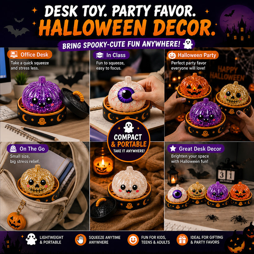 🔥 50% OFF TODAY 🎃 Halloween Steamed Bun Squishy Mystery Box Toy