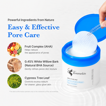Zero Pore Pads (AHA + BHA) |  Korean No.1 Viral Toner Pads
