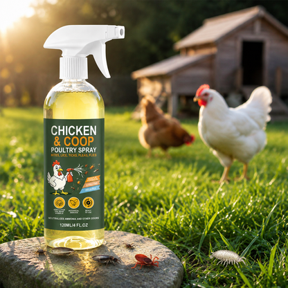Poultry Coop Cleaner Spray – Lemongrass & Peppermint, Helps Repel Flies & Mites