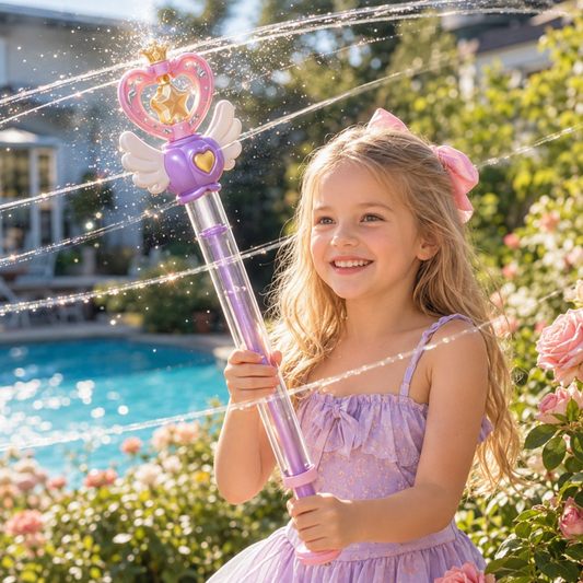Fairy Wand Shaped Kids Spiral Water Blaster