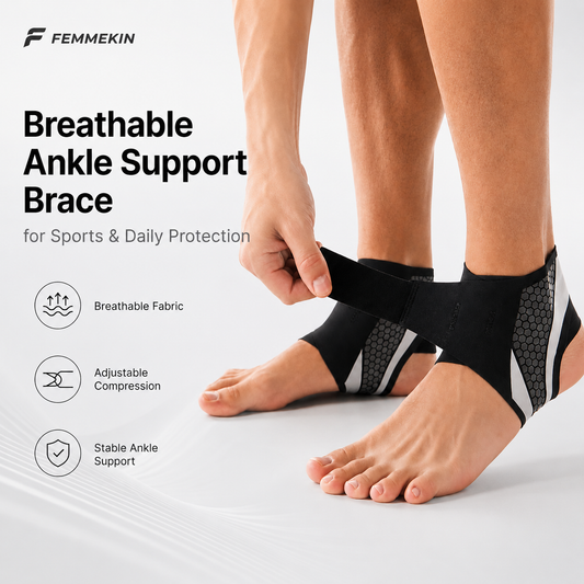 Breathable Ankle Support Brace for Sports & Daily Protection