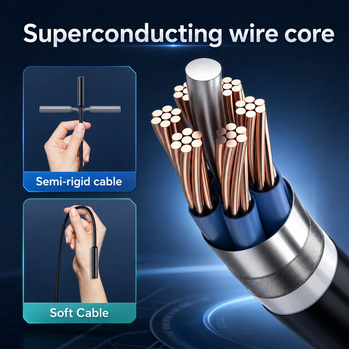 HD Borescope Inspection Camera with Adjustable LED Light and Semi Rigid Cable