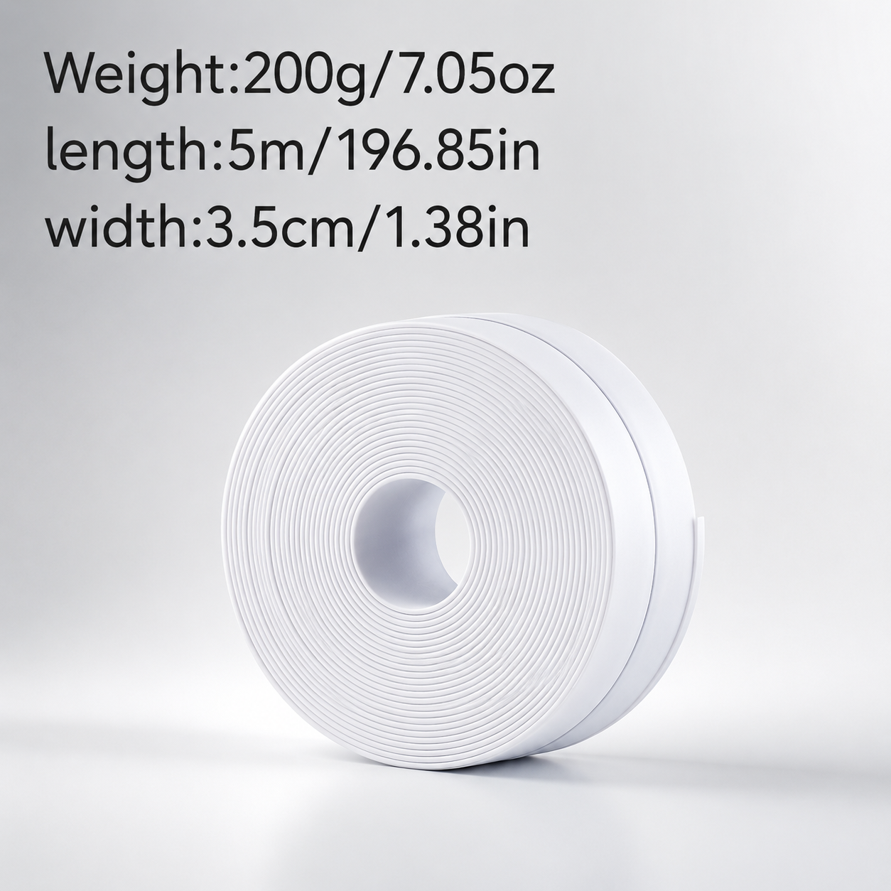 White Waterproof Caulk Seal Tape for Bathroom and Kitchen