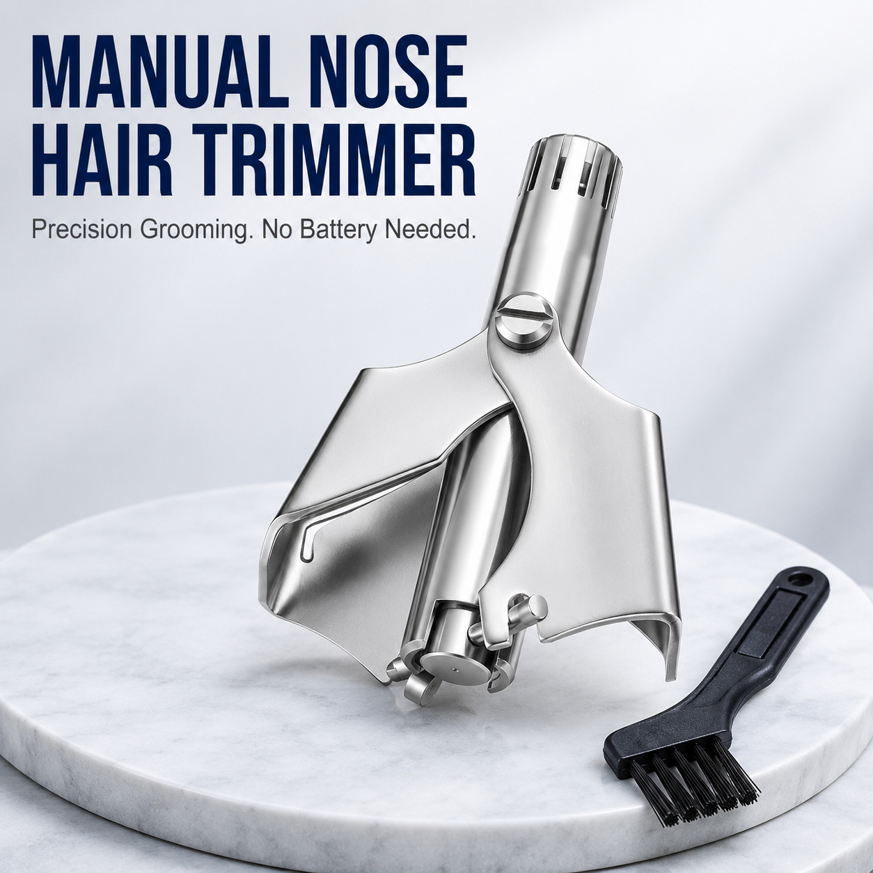 ✂️ Manual Nose Hair Trimmer – Precision Grooming. No Battery Needed